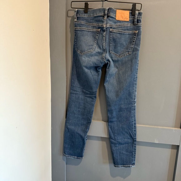 J. crew 8 inch toothpick jeans, medium wash - Picture 3 of 3